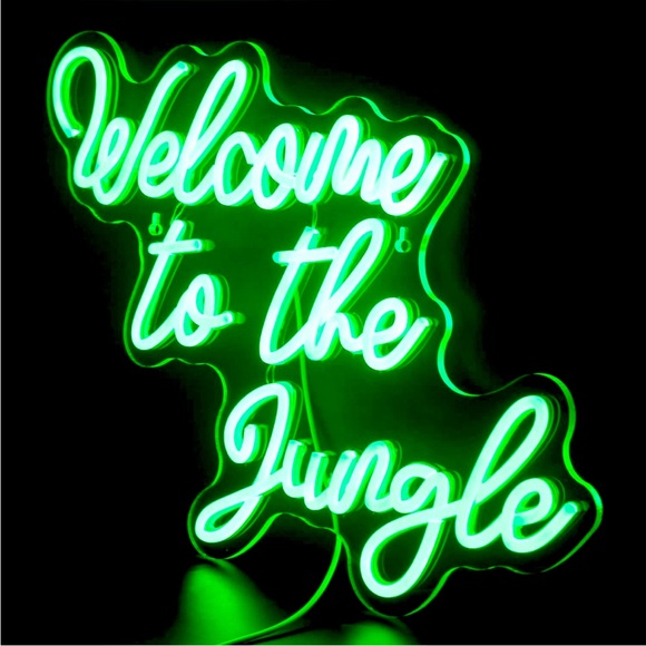 Welcome to Jungle LED Neon Event Wedding/Birthday/Graduation/Babyshower Decor - Picture 3 of 8